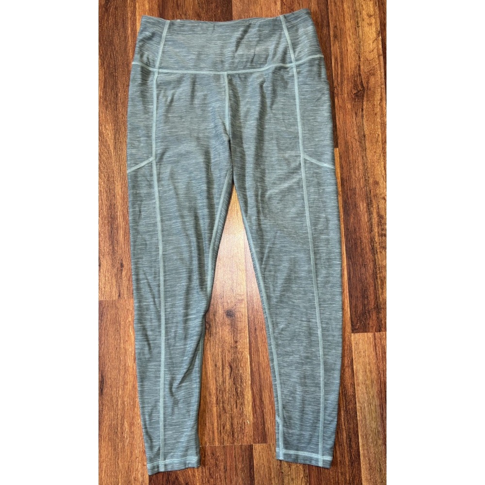 Victoria's Secret PINK Leggings High Waisted Side Pocket Teal Heathered Medium